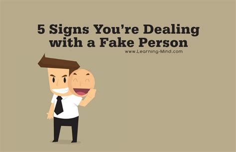 signs of being a fake